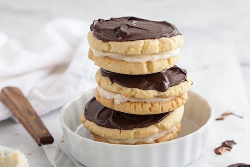 Sandwich cookies. The word sandwich is in there. Must be healthy.